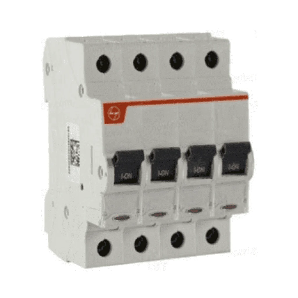 L&T [ Lauritz Knudsen ] Exora 6 A Four Pole C-Curve MCB – BB40060C