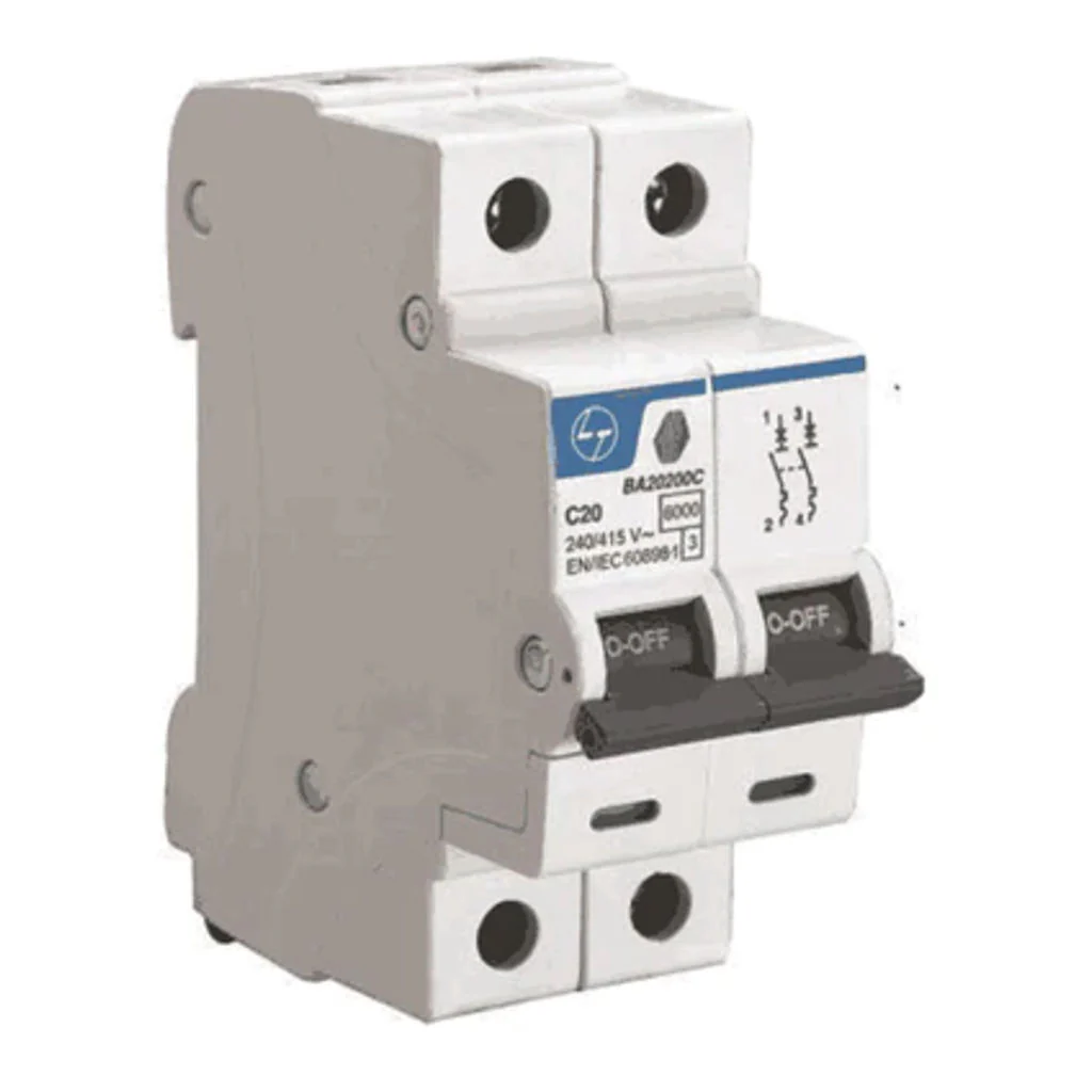 L&T [ Lauritz Knudsen ] MCB 0.5A-63A D Curve Double Pole