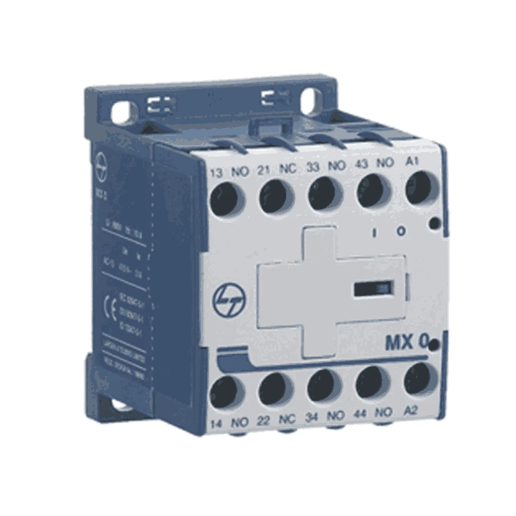 L&T [ Lauritz Knudsen ] Power Contactors 3 Pole MX Mini Type For AC Control 6-12A