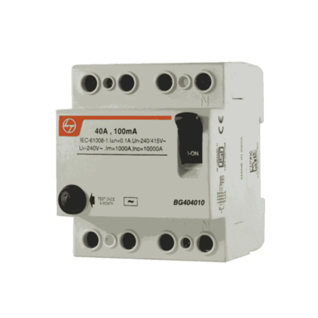 L&T [ Lauritz Knudsen ] Residual Current Circuit Breaker Four Pole 25A 4Modules