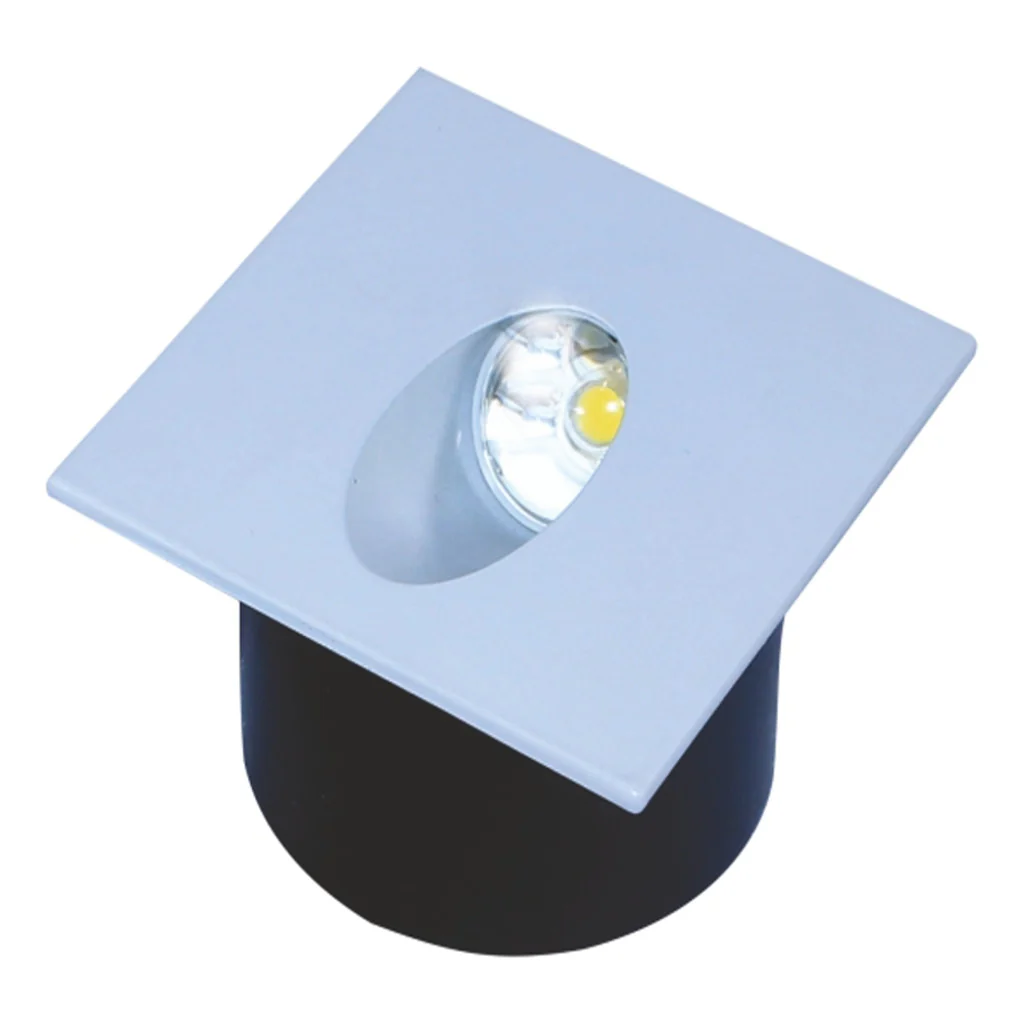 Ledlum LED Indoor Recessed Wall/Step Light Square 3W LLF-164