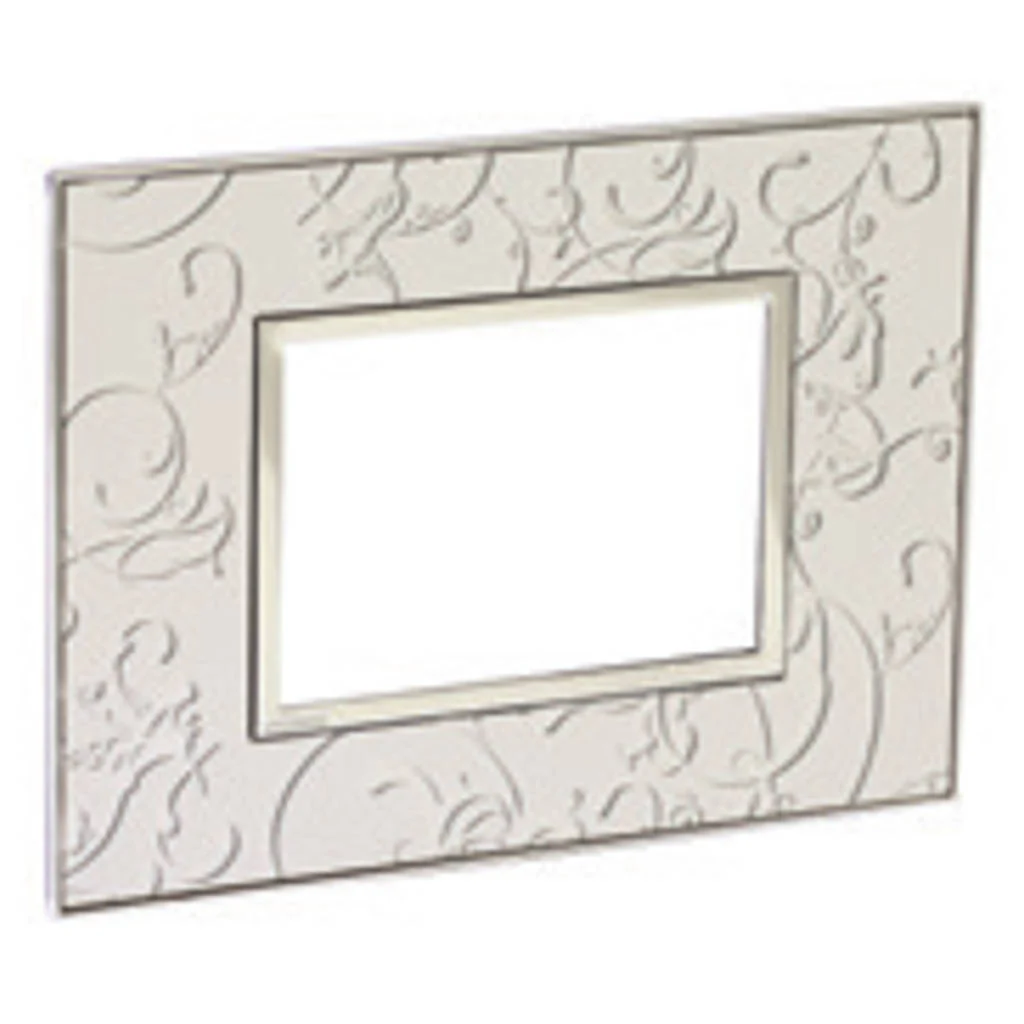 Legrand Arteor Cover Plates With Overmoulded Frame Silver Baroque - Image 2