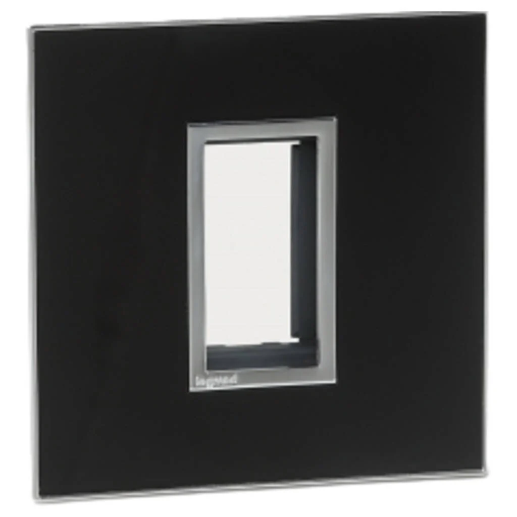 Legrand Arteor Mirror Black Cover Plates With Overmoulded Frame Mirror Black