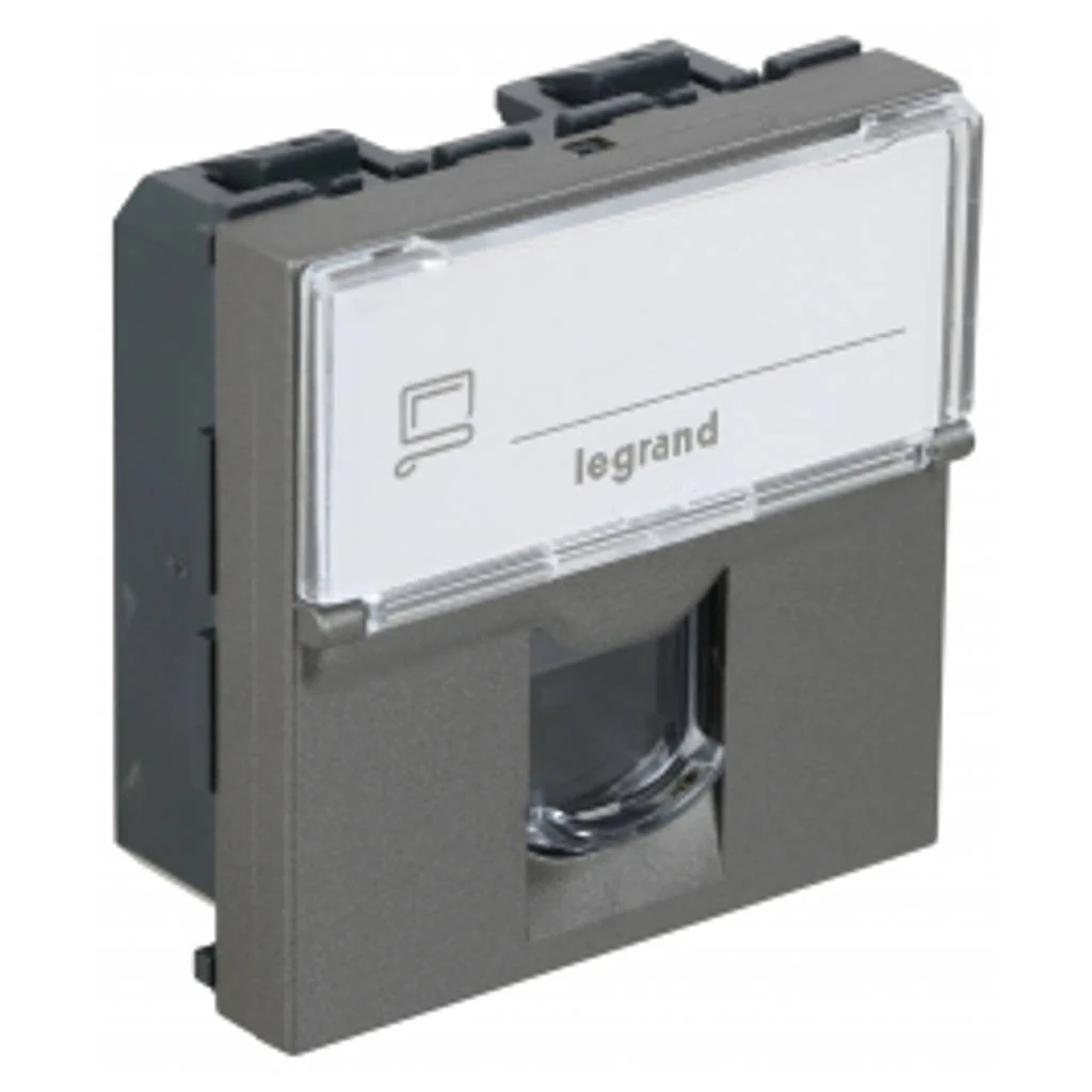 Legrand Arteor RJ45 Cat 6 UTP Information Socket 2M Magnesium 5736 74