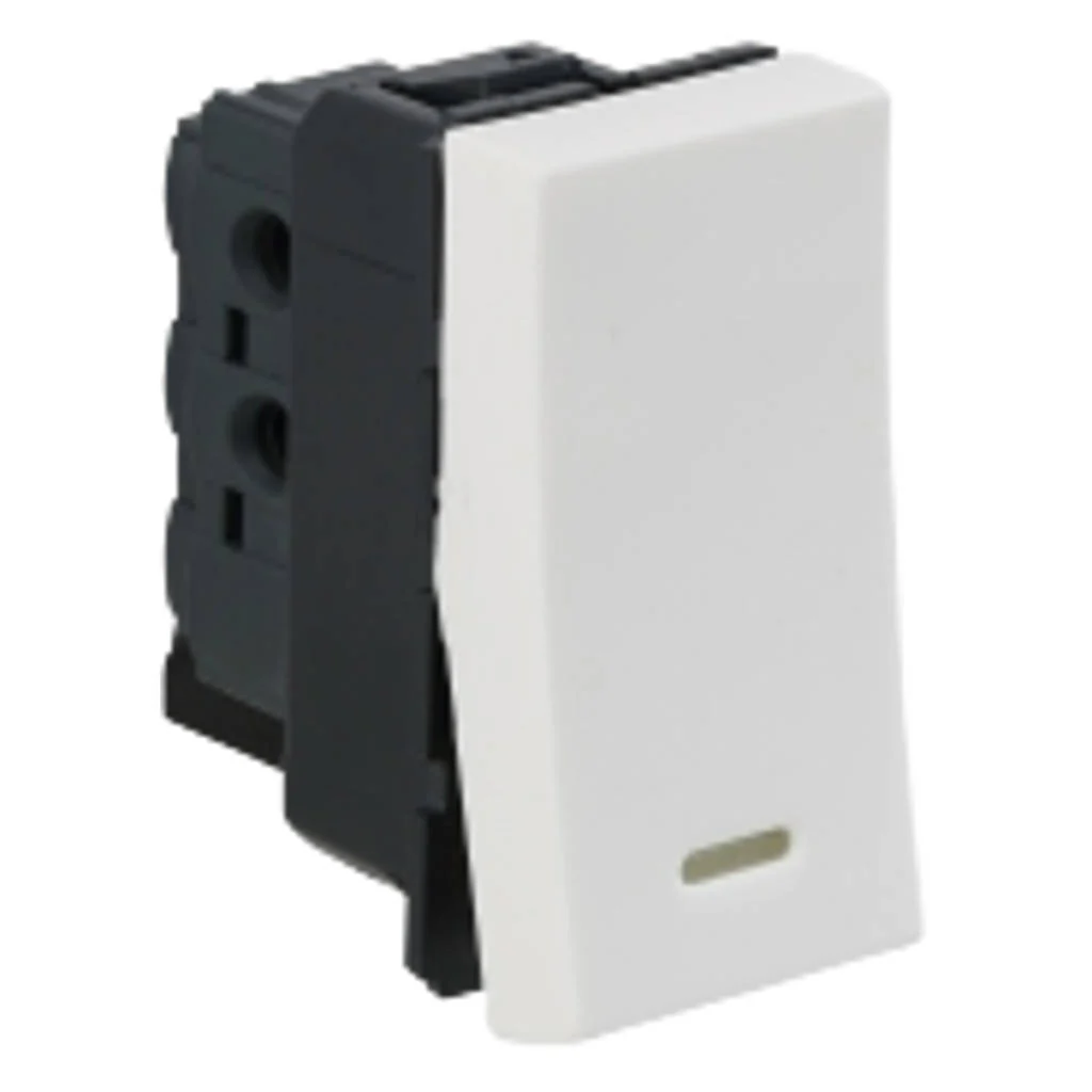 Legrand Arteor Switch With Indicator SP 1Way Middle 1M 6A White 5733 03