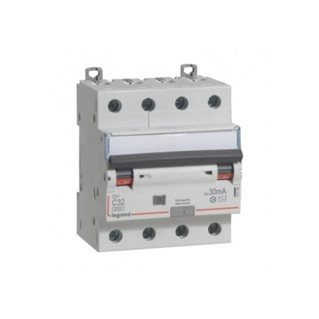 Legrand DX3 RCBO AC Type Four Pole 415 V 10 A - 32 A