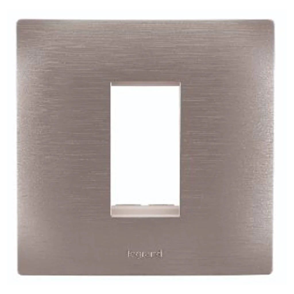 Legrand Lyncus Plate With Frame 1M Brushed Silver 6775 41