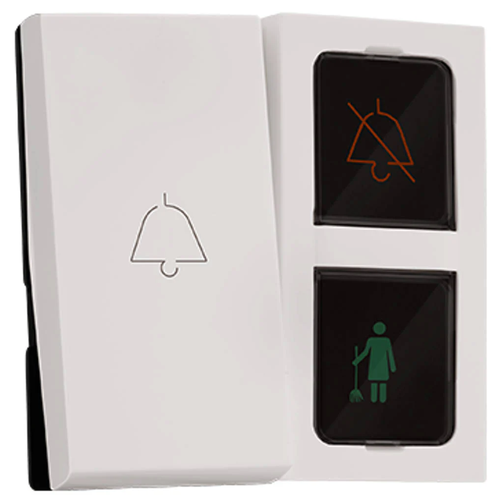 Legrand Myrius Nextgen DND & CMR Indicator Bell Push 1+1M White 6792 56