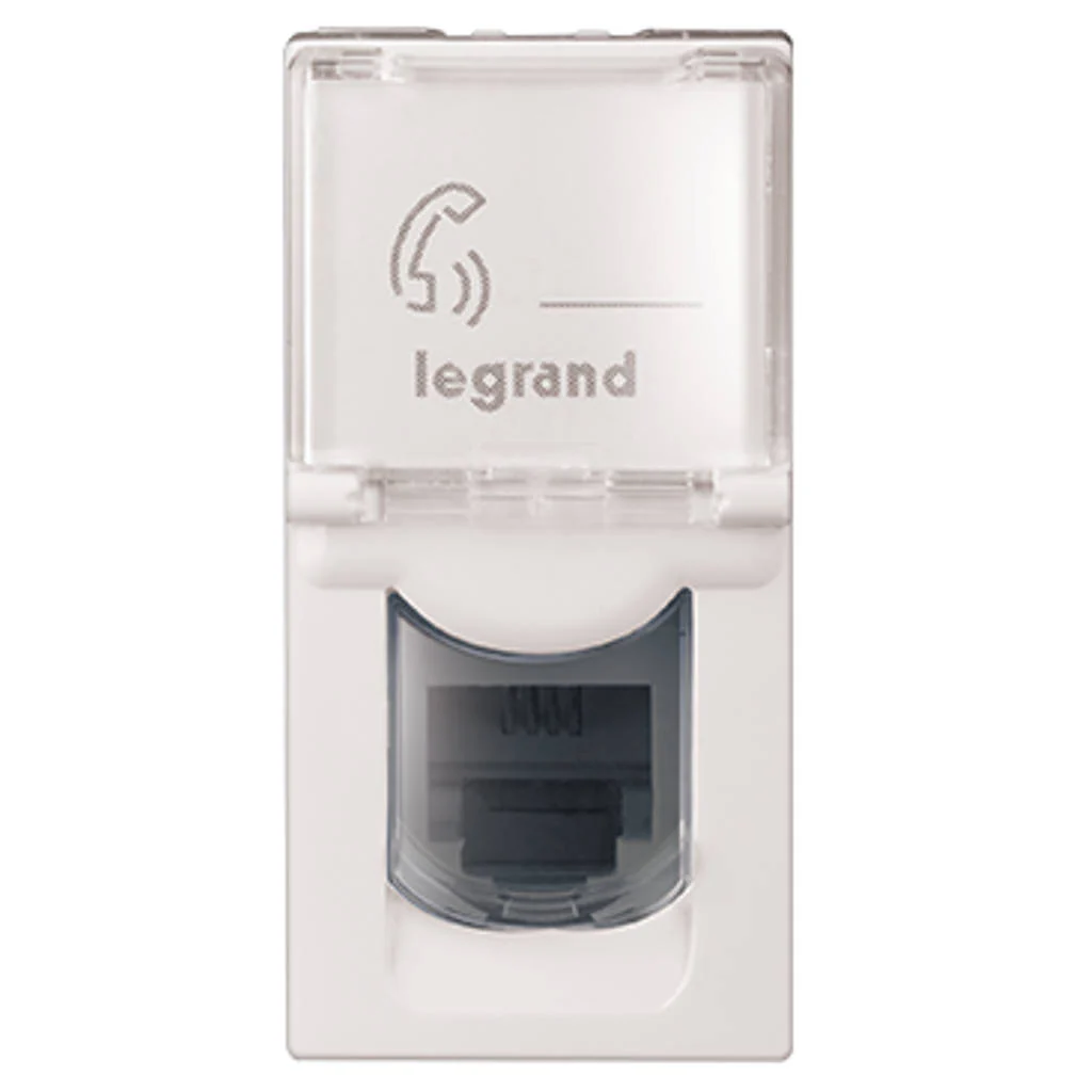Legrand Myrius Nextgen RJ11 Telephone 1M White 6792 62