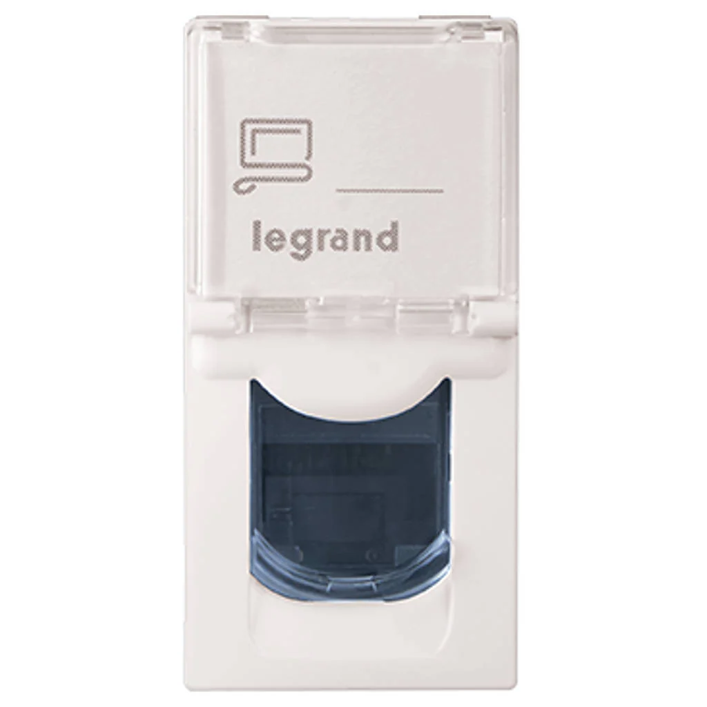 Legrand Myrius Nextgen RJ45 Utp Cat 6 Tool Less With Shutter 1M White 6792 65