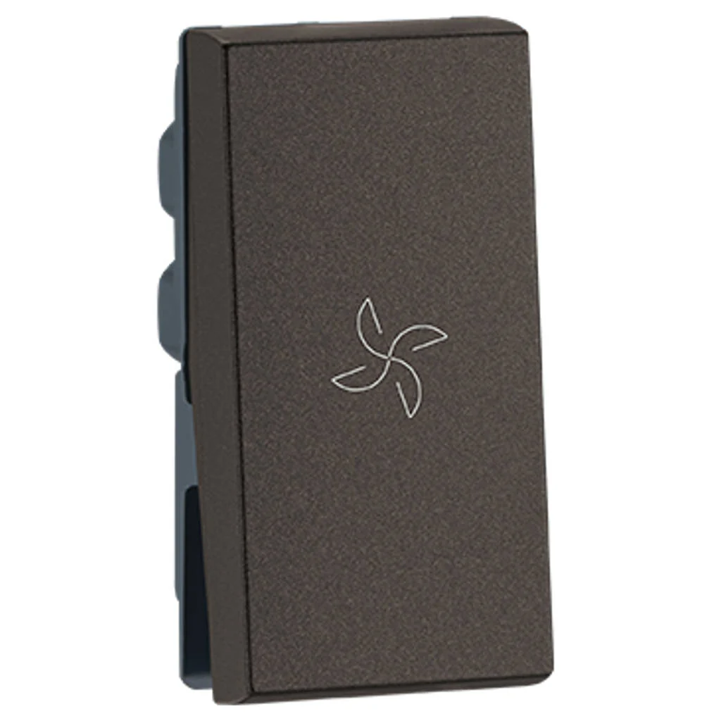 Legrand Myrius Nextgen Switch With Fan Marking 1Way 1M 6A Charcoal Grey 6794 04