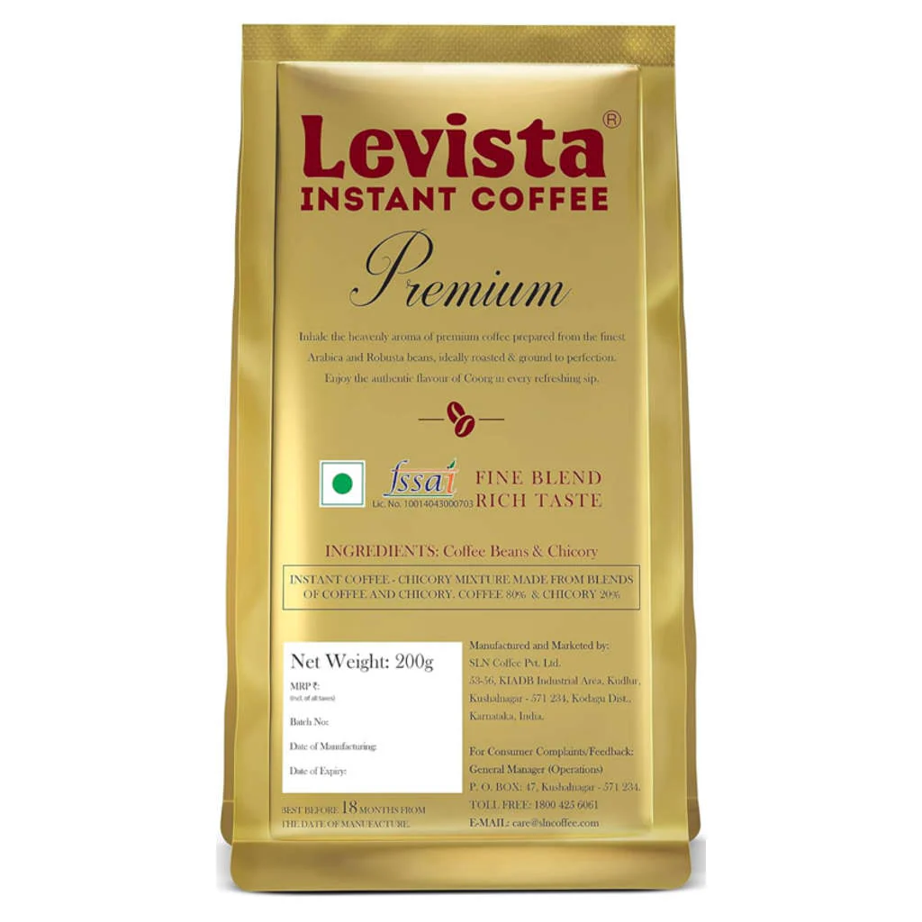 Levista Premium Instant Coffee 200 Gram Pouch - Image 2