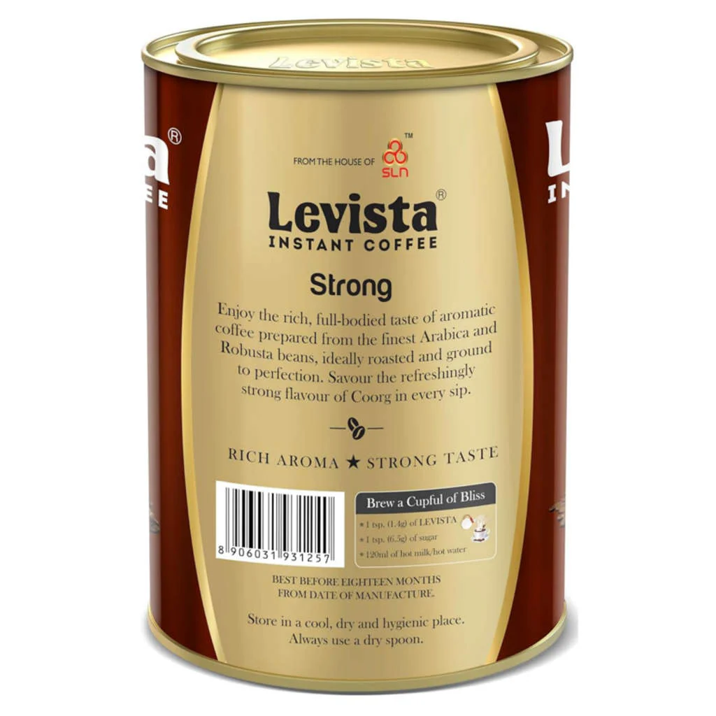 Levista Strong Instant Coffee 200 Gram Can - Image 2