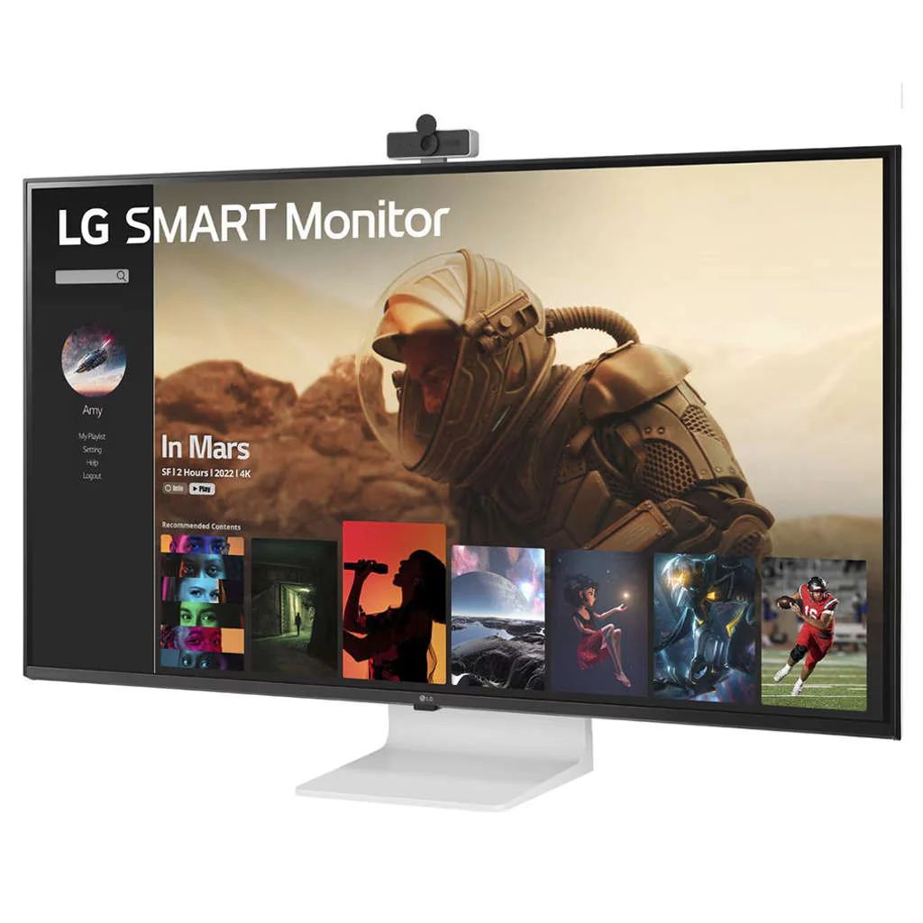 LG 4K UHD IPS Smart Display Monitor With webOS 43(109.22cm) White 43SQ700S-W - Image 2