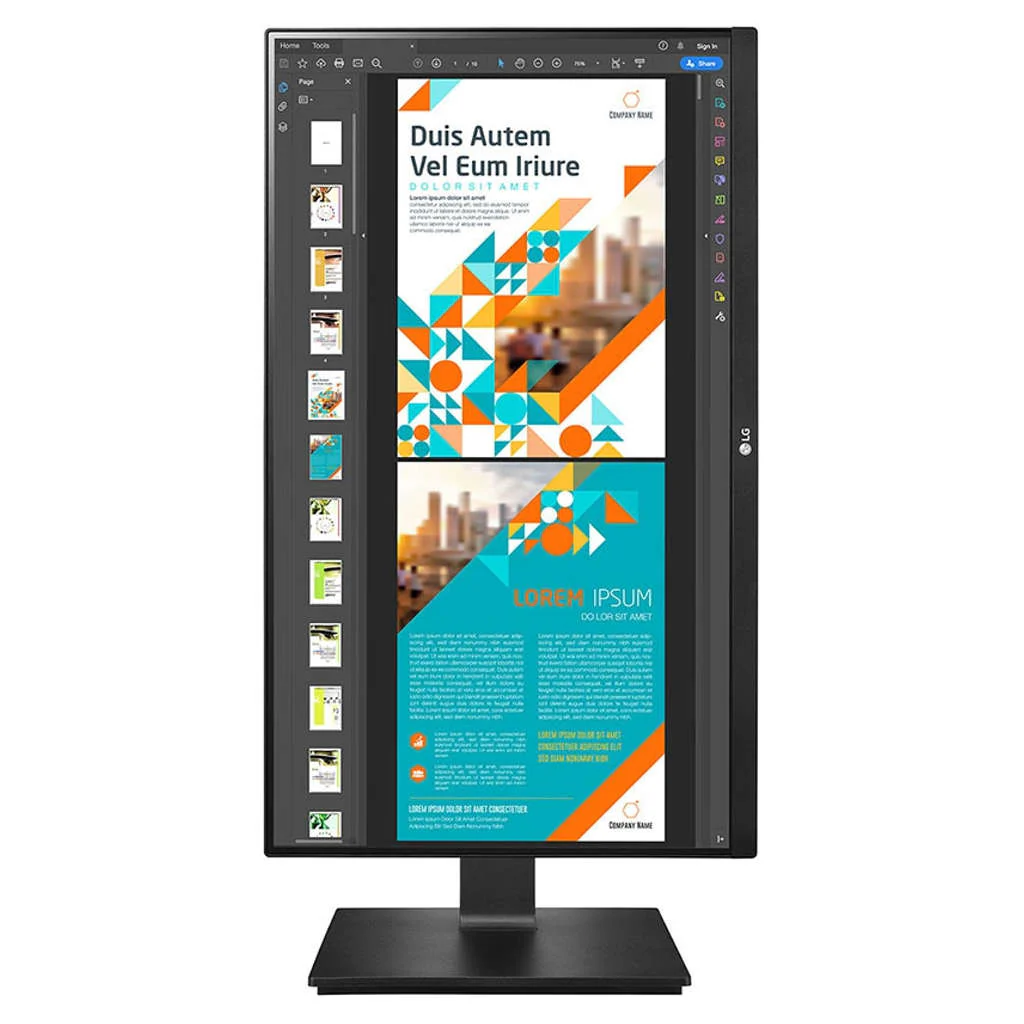 LG QHD IPS Monitor With AMD FreeSync 23.8 Inch Black 24QP550 - Image 5
