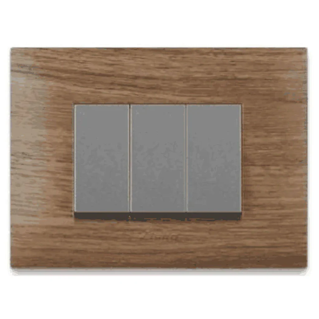 Lisha Wood Turbo Chrome Cover Plates 1-18Module