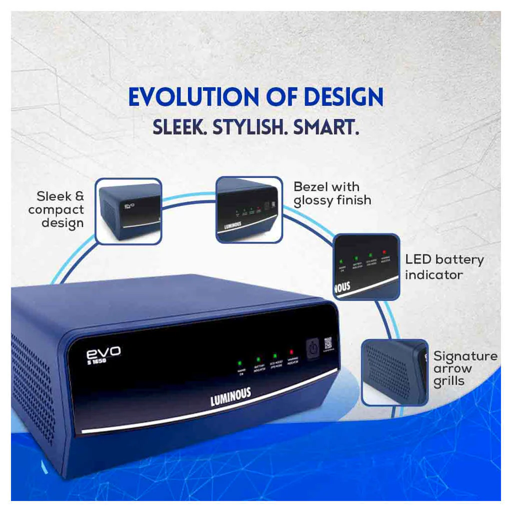 Luminous Sine Wave EVO S 1650 Inverter 1500VA - Image 2