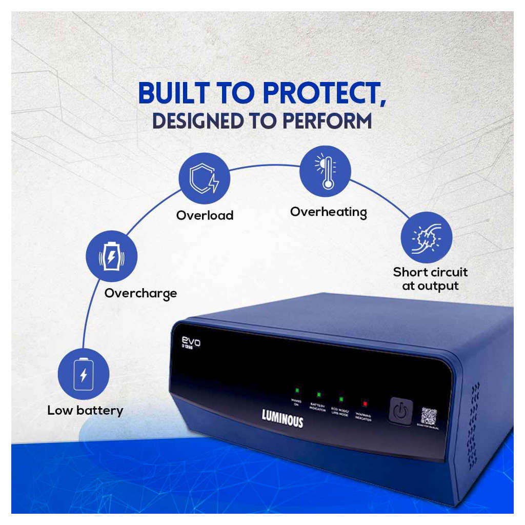 Luminous Square Wave EVO D 1250 Inverter 1100VA - Image 4