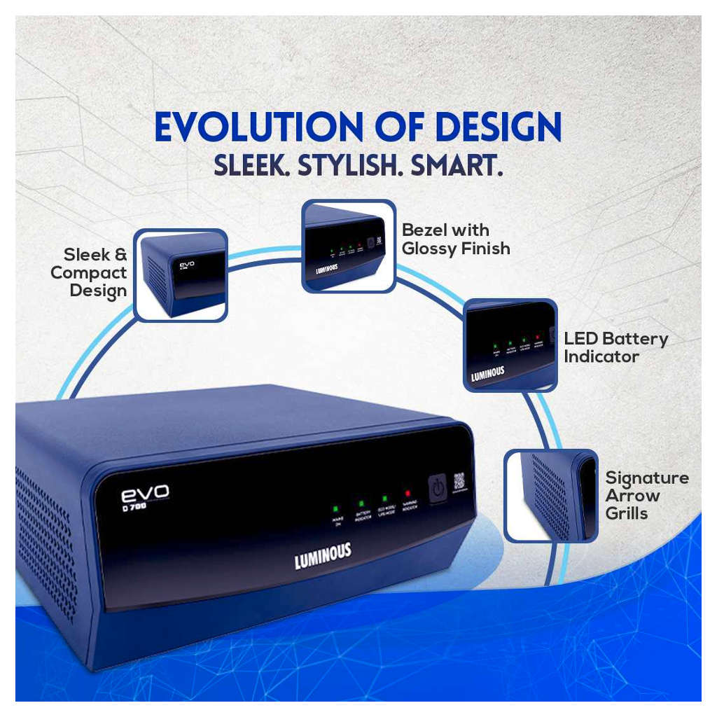 Luminous Square Wave EVO D 700 Inverter 600VA - Image 2