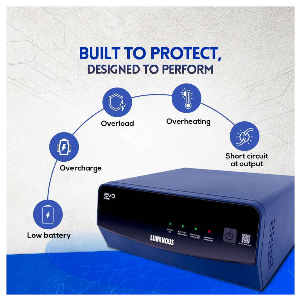 Luminous Square Wave EVO D 700 Inverter 600VA - Image 4