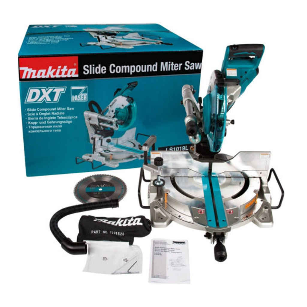 Makita 260mm (10-1/4") Slide Compound Miter Saw 1510W 3200rpm LS1019L - Image 6