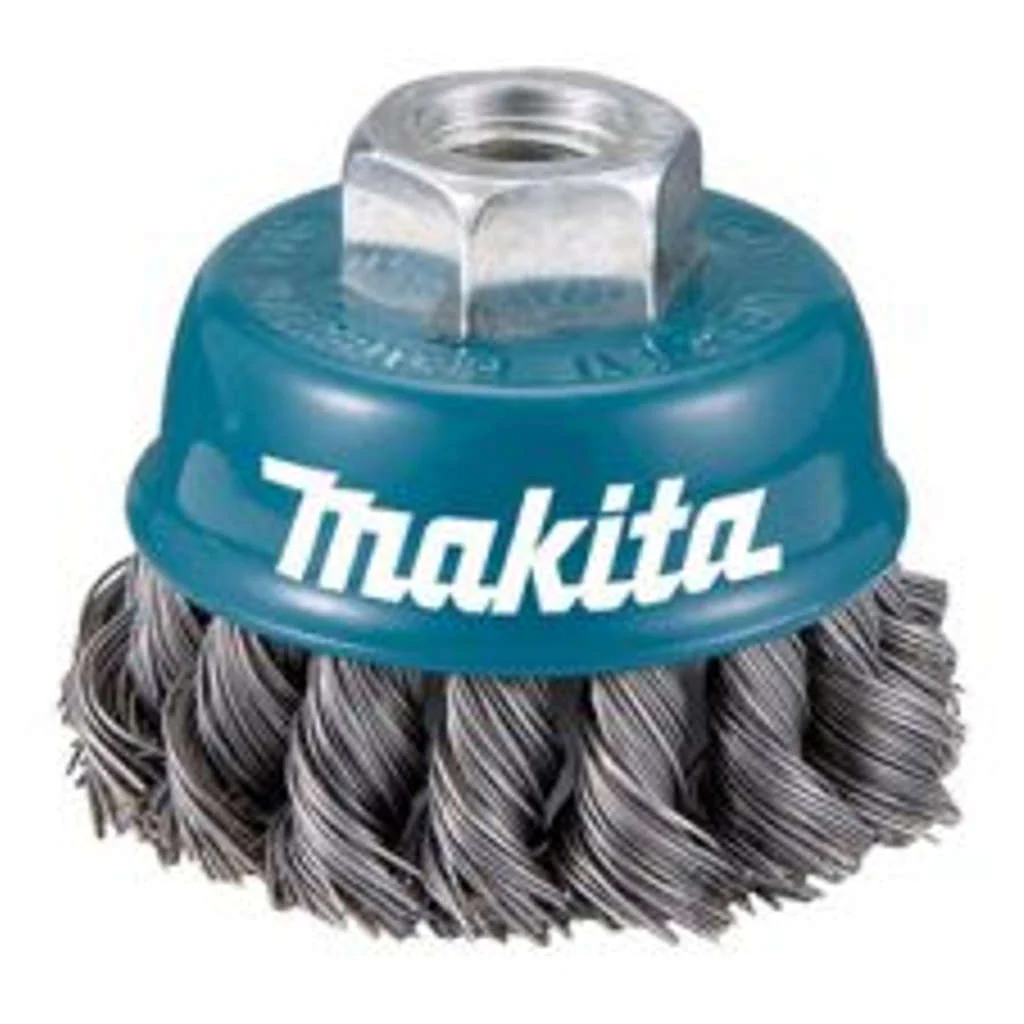 Makita Wire Cup Brush With Knotted 1 Steel For Angle Grinding 0.5mm