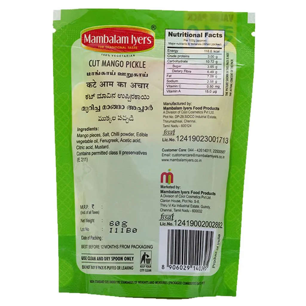 Mambalam Iyers Mango Pickle 60gm - Image 2