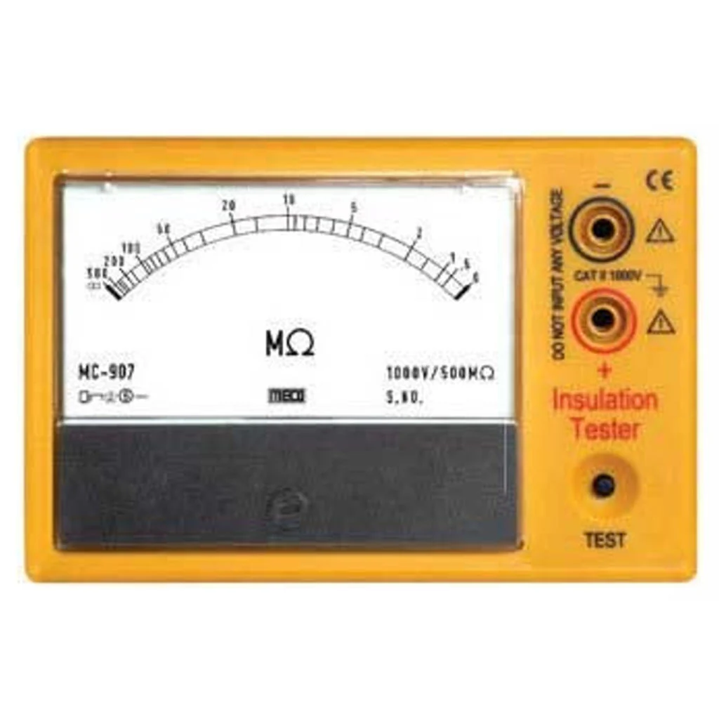 Meco Analog Insulation Tester with Battery Adapter MC 907BA
