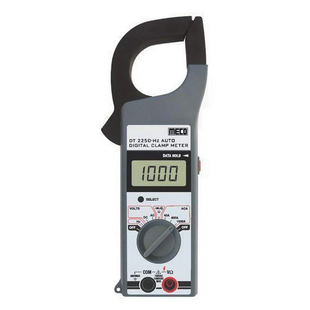 Meco Digital Clamp Meter 3-3⁄4 Digit 4200 Count 1000A AC 2250-Hz AUTO