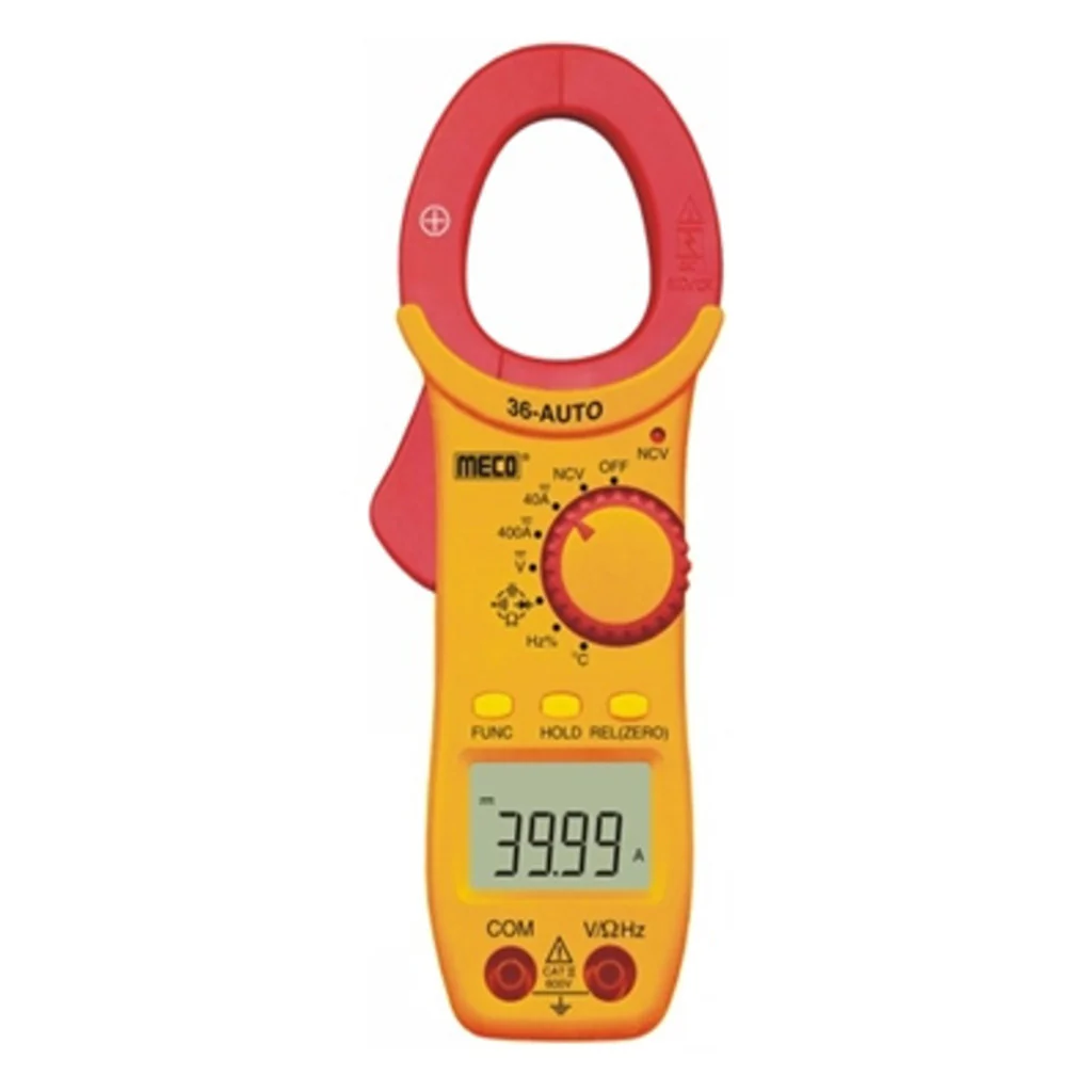 Meco TRMS Autoranging Digital Clamp Meter 3-5/6 Digit 6000 Count 600A DC/AC 36-AUTO BL