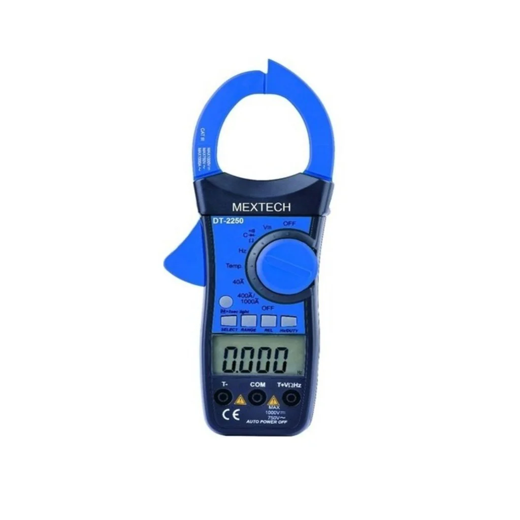 Mextech Digital AC Clamp Meter 1000A 750V DT-2250