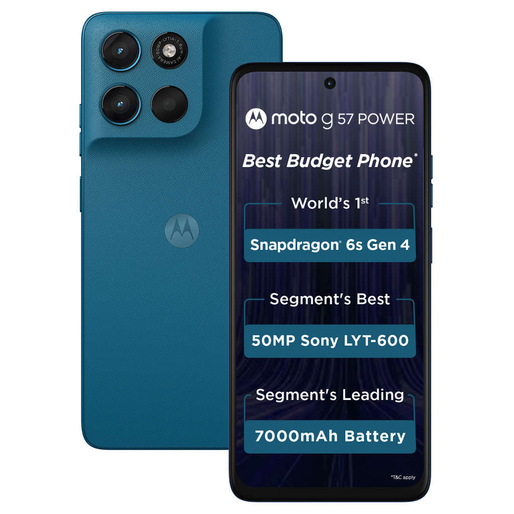 Motorola g57 Power Smartphone 8GB RAM 128GB Storage Pantone Corsair