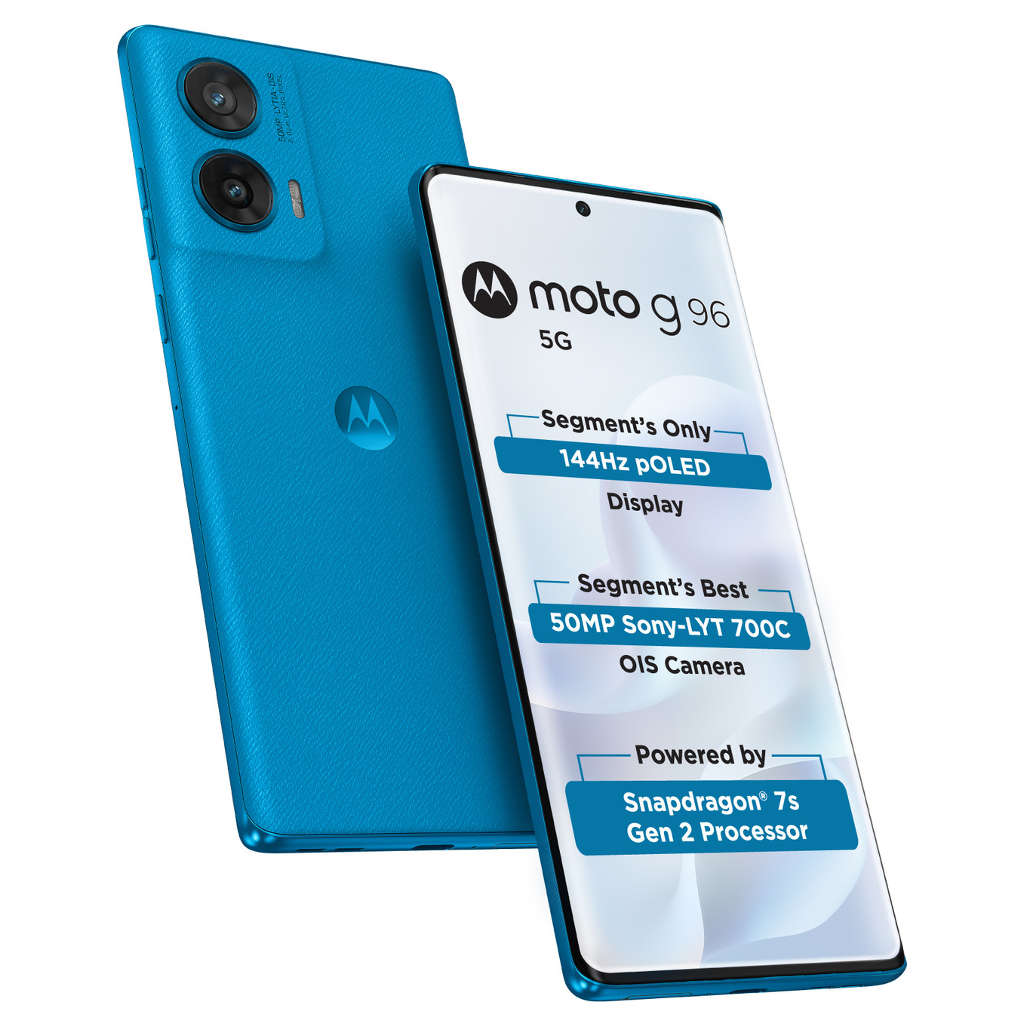 Motorola g96 5G Smartphone 8GB RAM 128GB Storage Pantone Dresden Blue - Image 2