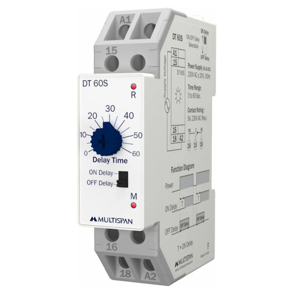 Multispan Delay Timer 0-60 Sec DT-60 S