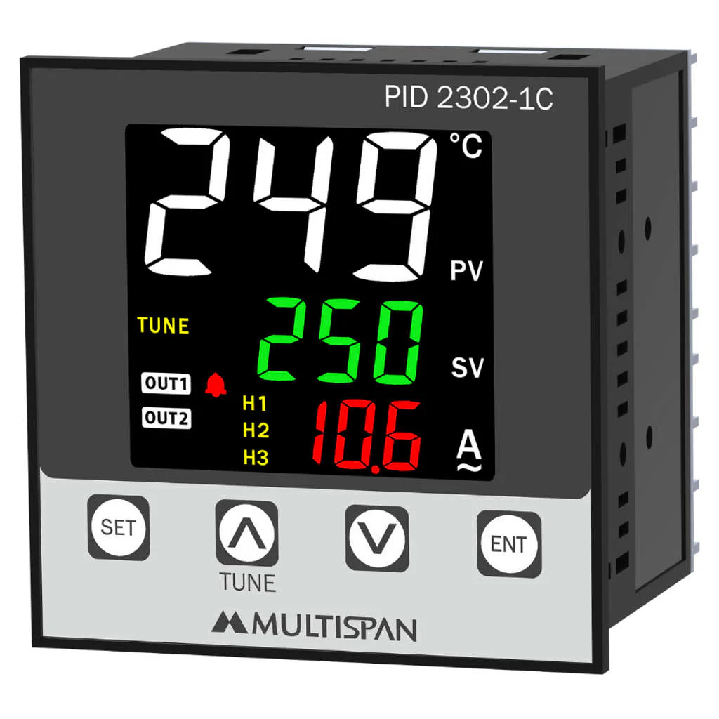 Multispan PID Controller With Ampere Indication PID-2302-1C