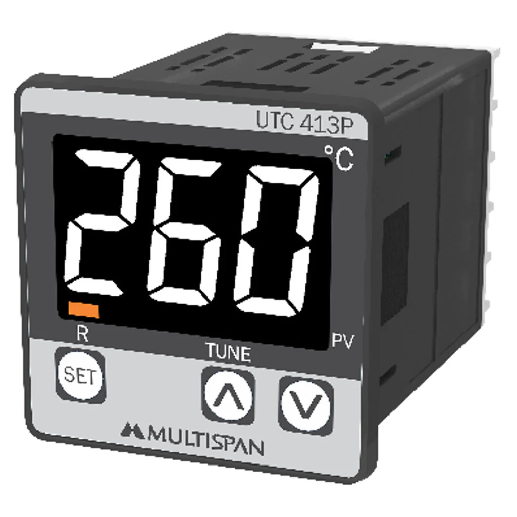 Multispan Temperature Controller Single Display 3 Digit UTC-413 P