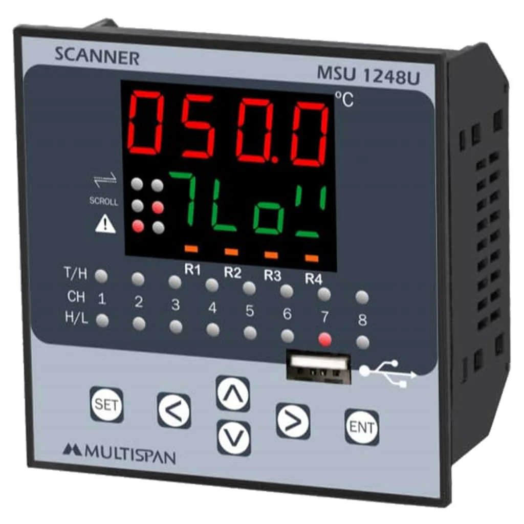 Multispan Temperature Scanner 8 Channel MSU-1248U