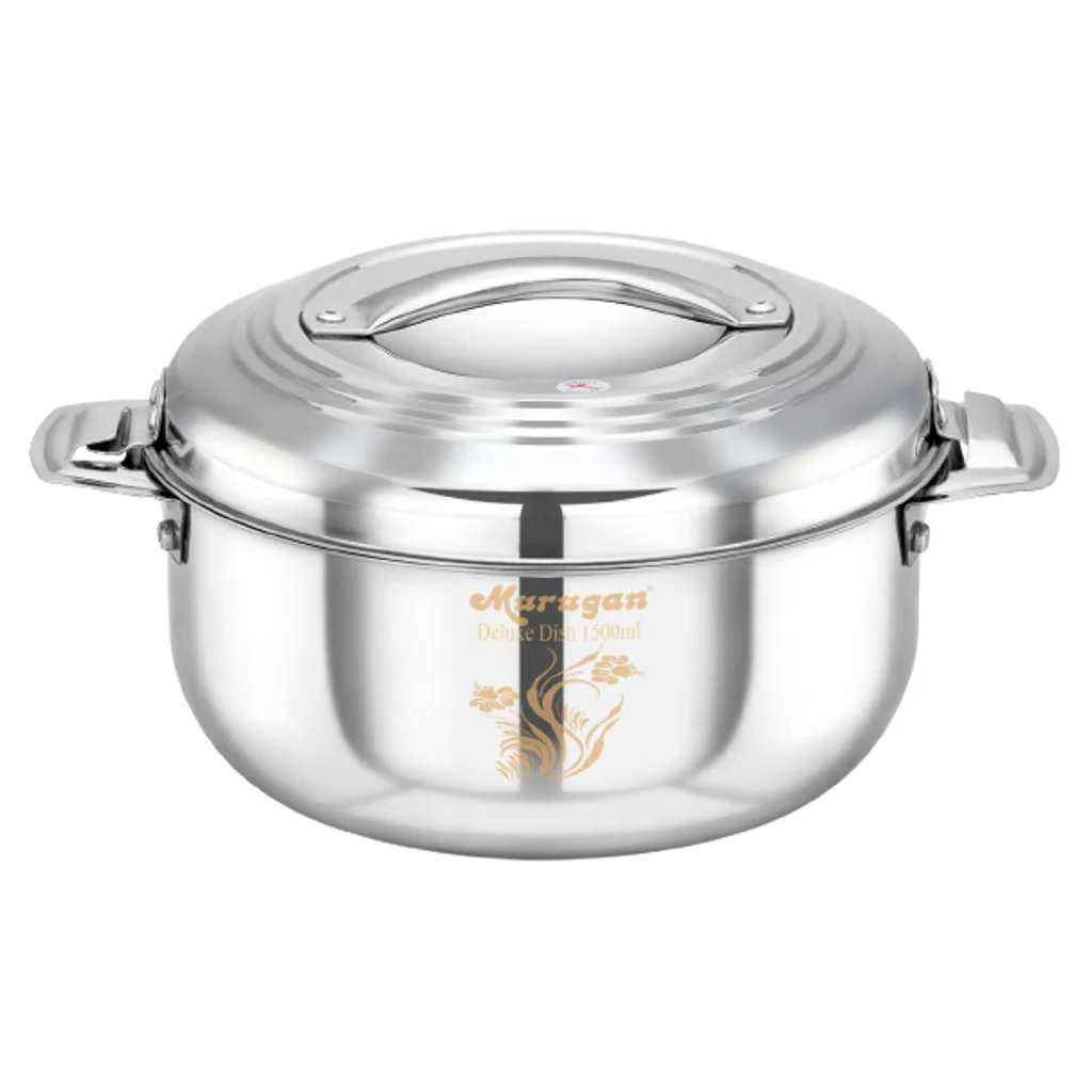 Murugan Deluxe Dish Hot Casserole Stainless Steel 5000ml SS011