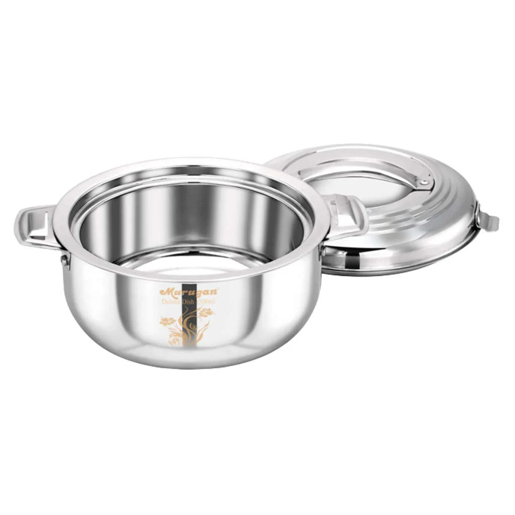 Murugan Deluxe Dish Hot Casserole Stainless Steel 5000ml SS011 - Image 2