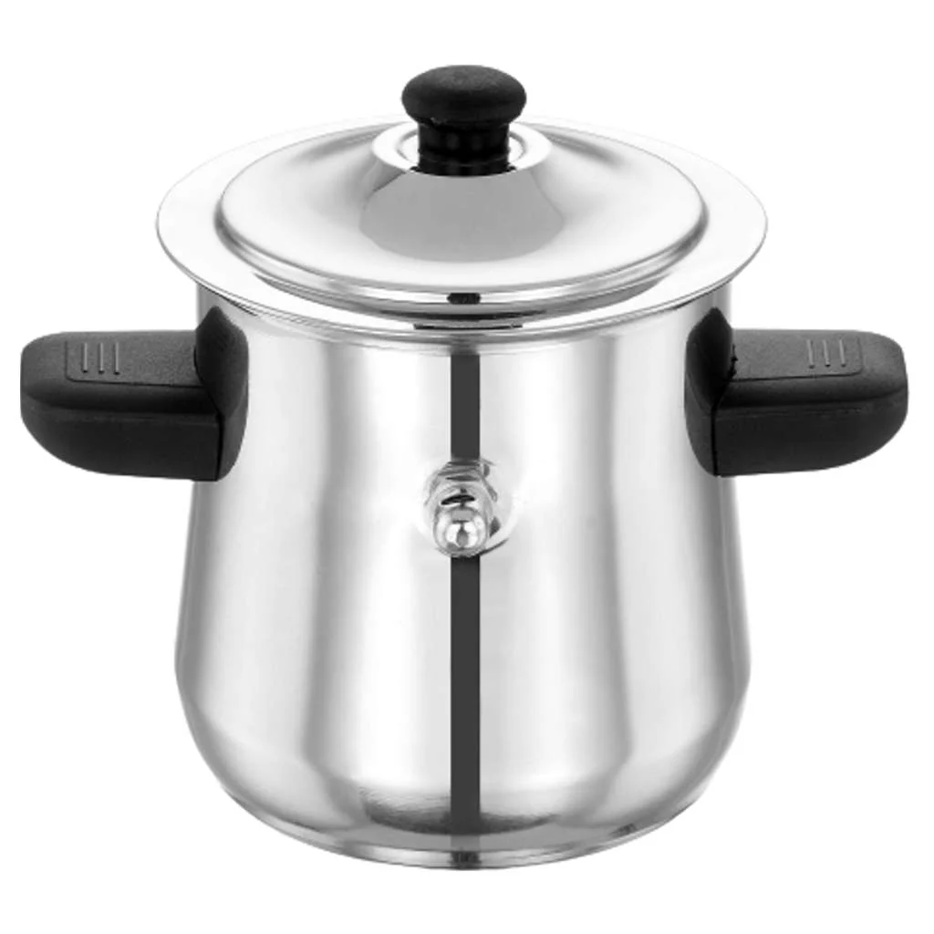 Murugan Evasilva Curve Milk Boiler 1 Litre Stainless Steel SS016