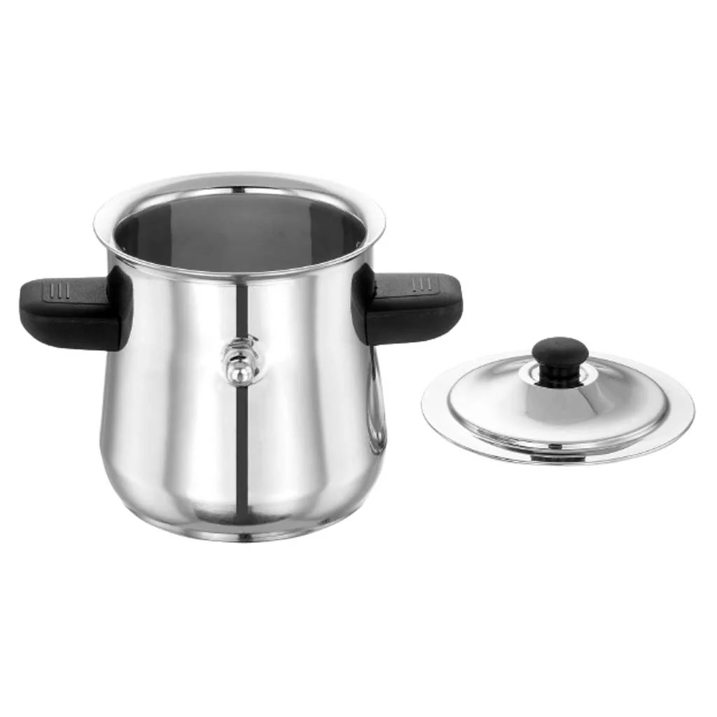 Murugan Evasilva Curve Milk Boiler 1 Litre Stainless Steel SS016 - Image 2
