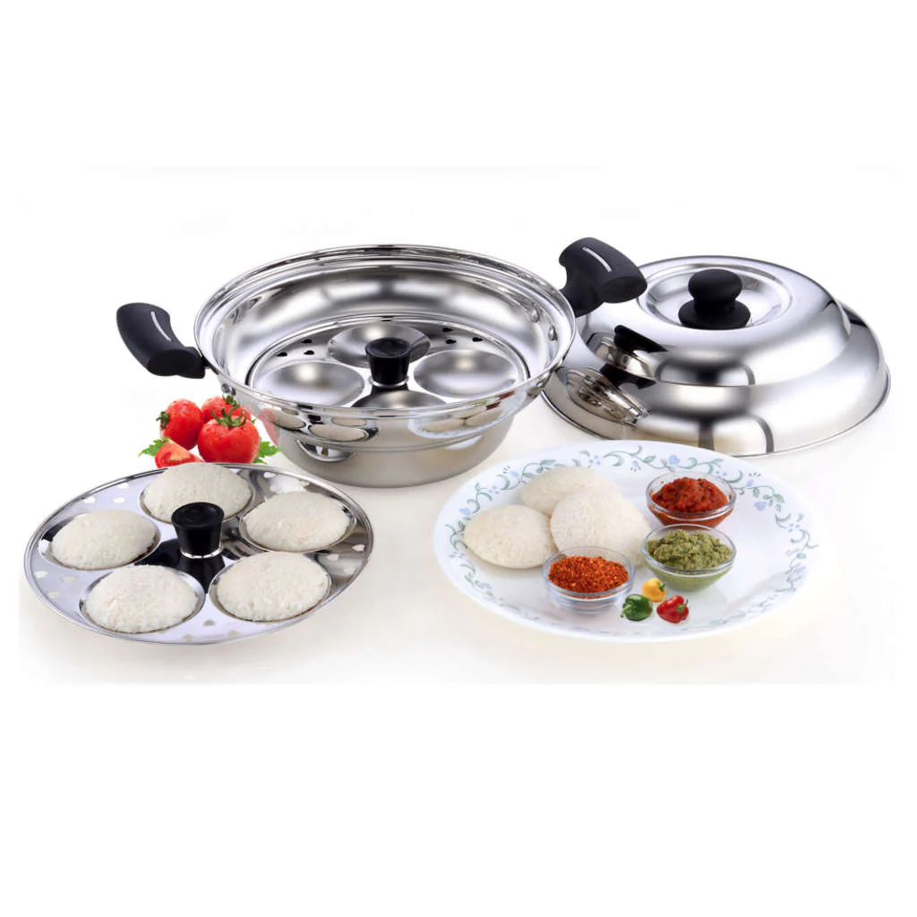 Murugan Evasilva Idly Pot 9 Idlies Stainless Steel SS014 - Image 2