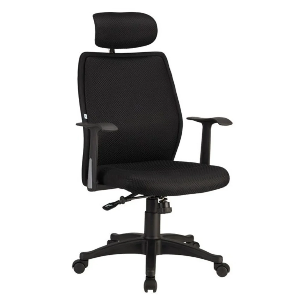 Nilkamal Blaze High Back Chair with Head Rest (Black)