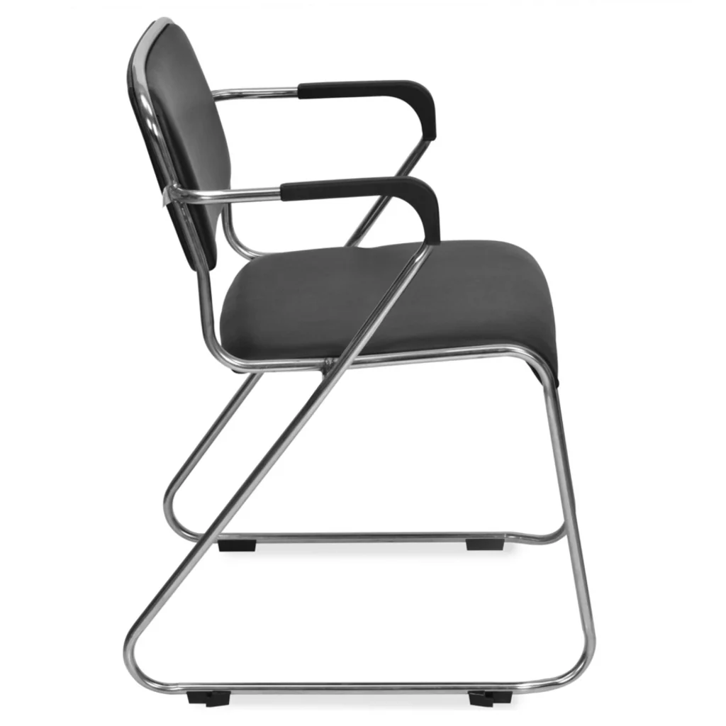 Nilkamal Contract 01 With Arm Visitor Chair Black - Image 2