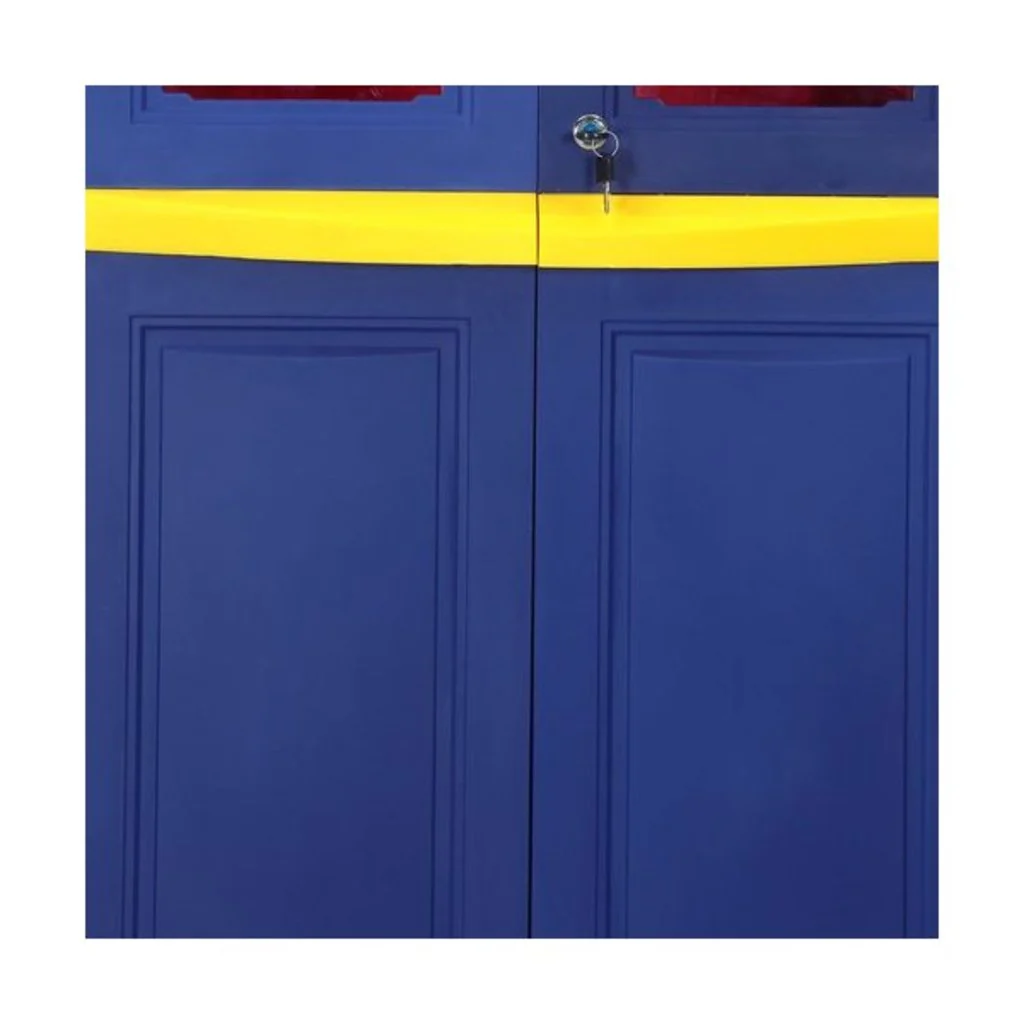 Nilkamal Freedom Big 2 (FB2) Plastic Storage Cabinet (Pepsi Blue, Bright Red & Yellow) - Image 5