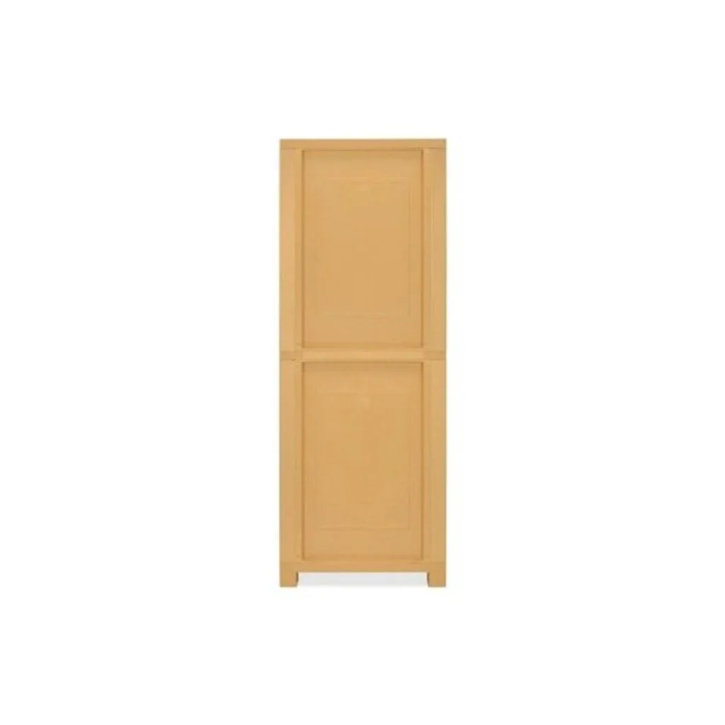 Nilkamal Freedom Big (FB1M) Plastic Storage Cabinet With 1 Mirror (Weather Brown & Biscuit) - Image 5