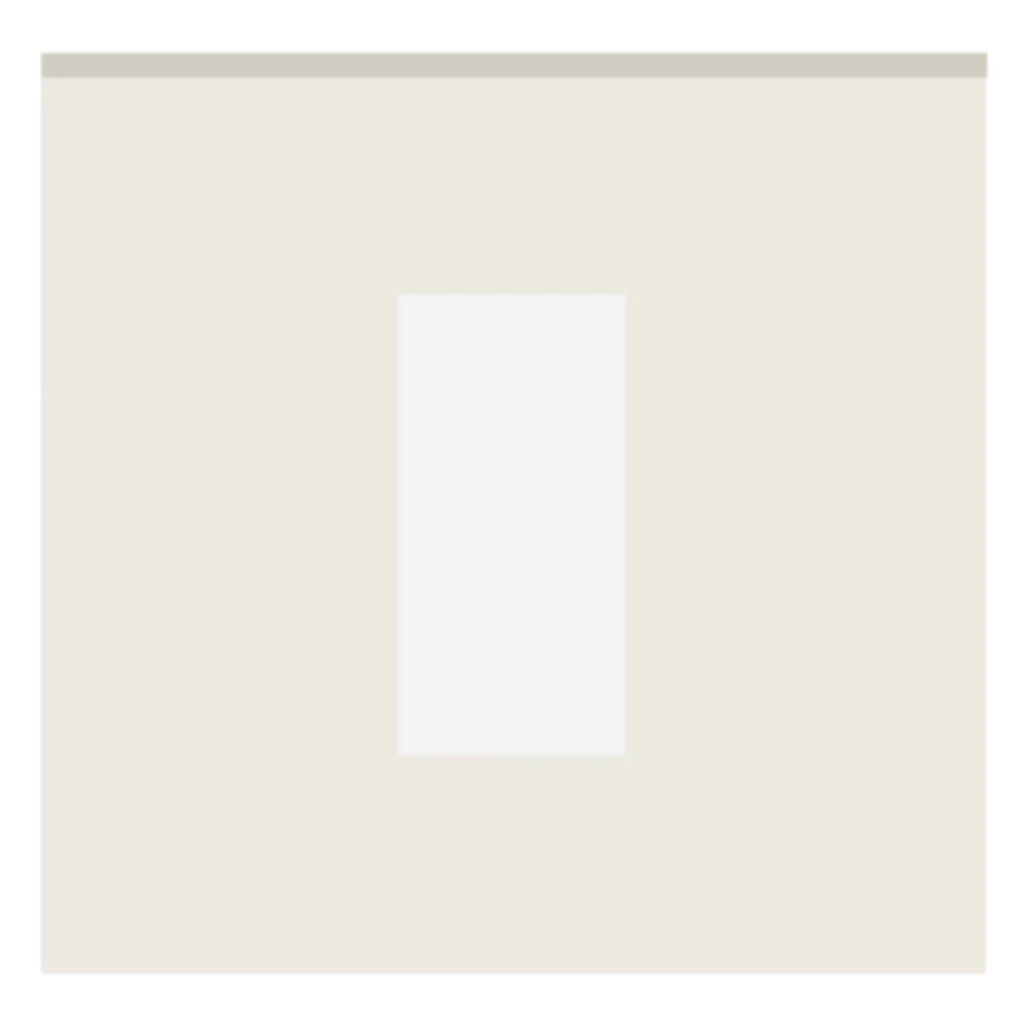 Norisys Cube Series Solid Glass Plates With Frame Ice White