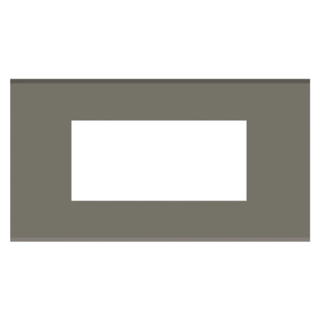 Norisys Cube Series Solid Glass Plates With Frame Metal Grey - Image 5