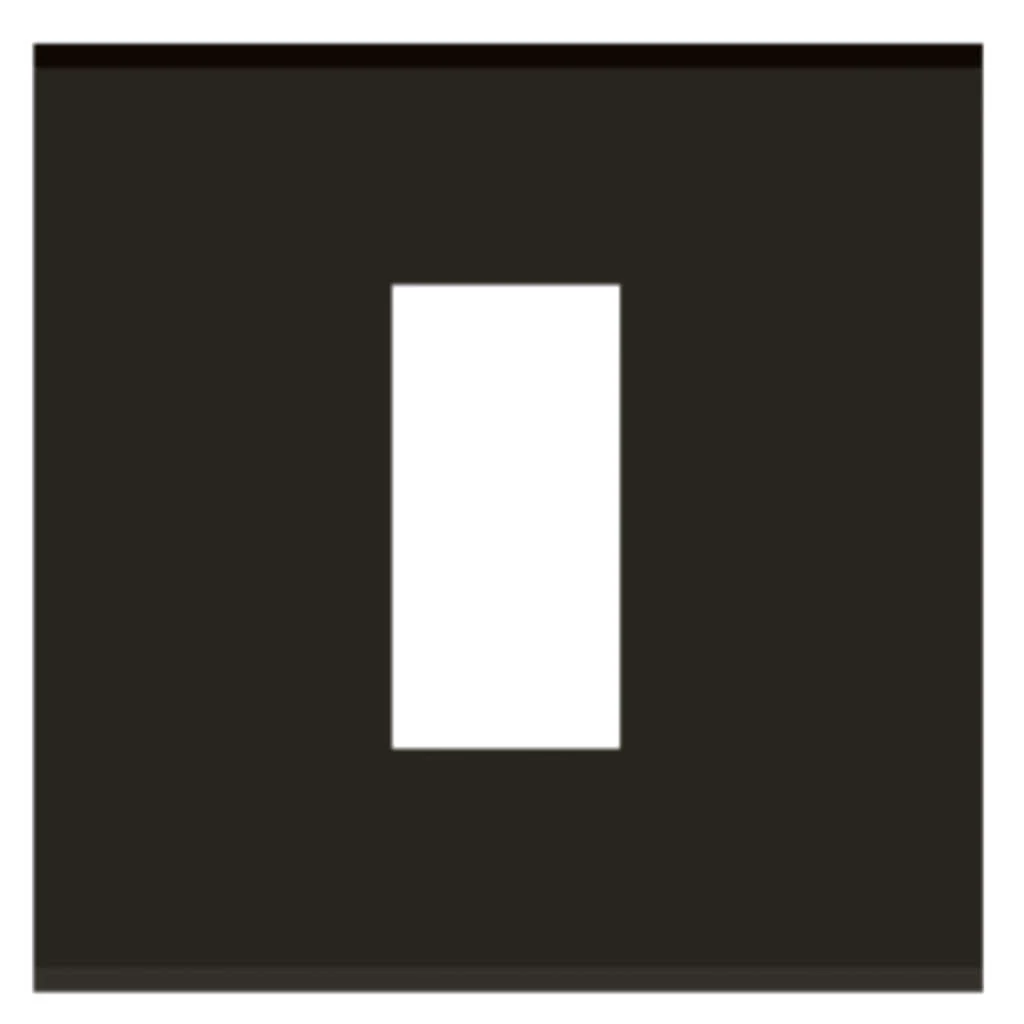 Norisys Cube Series Solid Glass Plates With Frame Solid Black