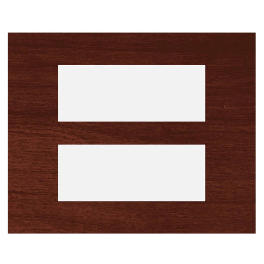 Norisys Cube Series Solid Wood Plates With Frame Dark Maogany - Image 8